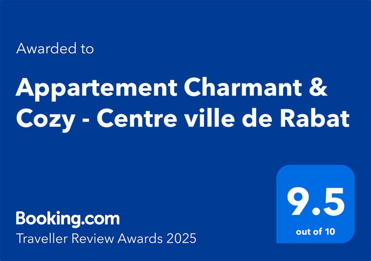 Appartement Charmant & Cozy - Centre Ville De Rabat Exterior foto